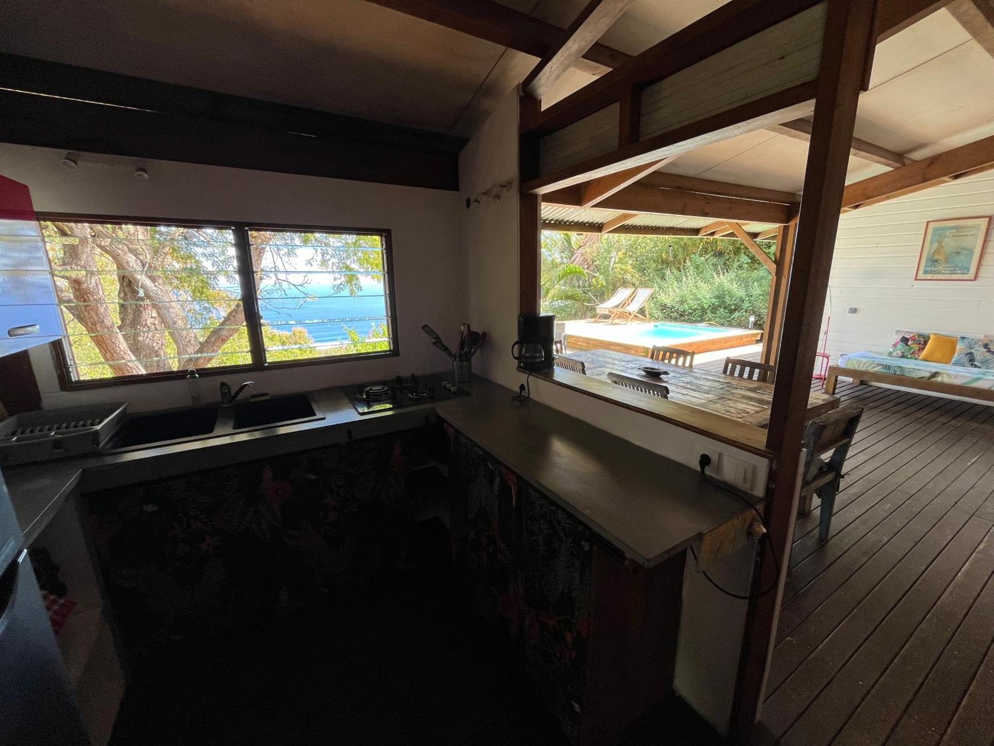 Cottage Chaleureux Avec Vue Mer Et Piscine Saint-Leu Exterior photo